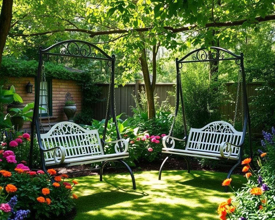 Freistehende Schaukeln für den Garten