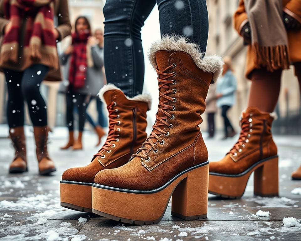 Plateau-Stiefel: Der Must-Have-Trend für den Winter