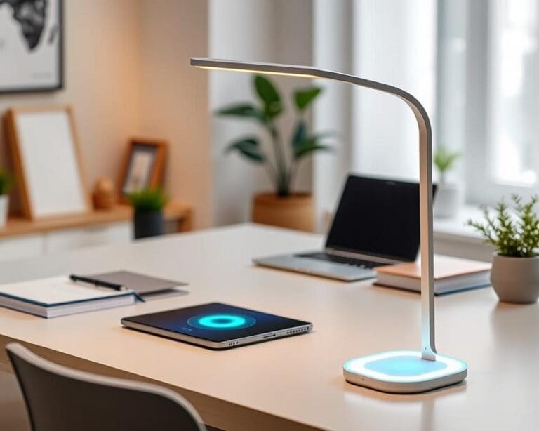 Smarte Schreibtischlampen mit Wireless Charging