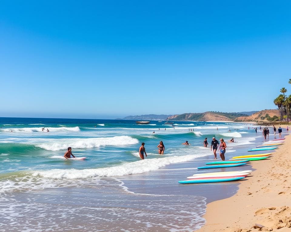 Surfen lernen in Santa Cruz, Kalifornien