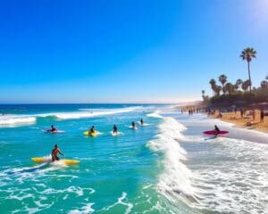 Surfen lernen in Santa Cruz, Kalifornien