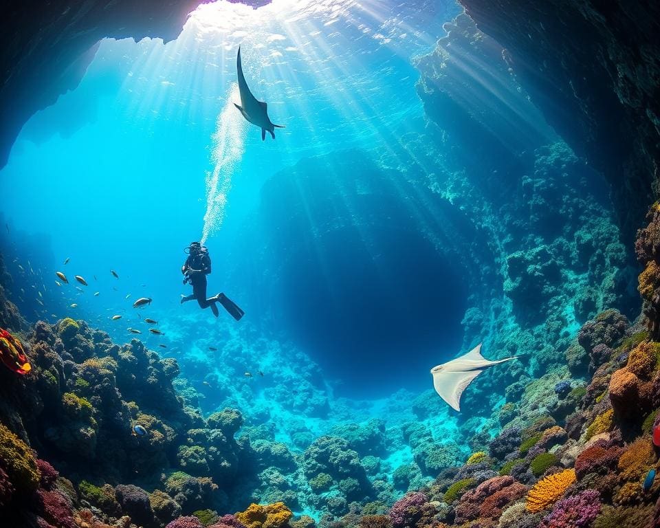 Tauchen im Great Blue Hole, Belize