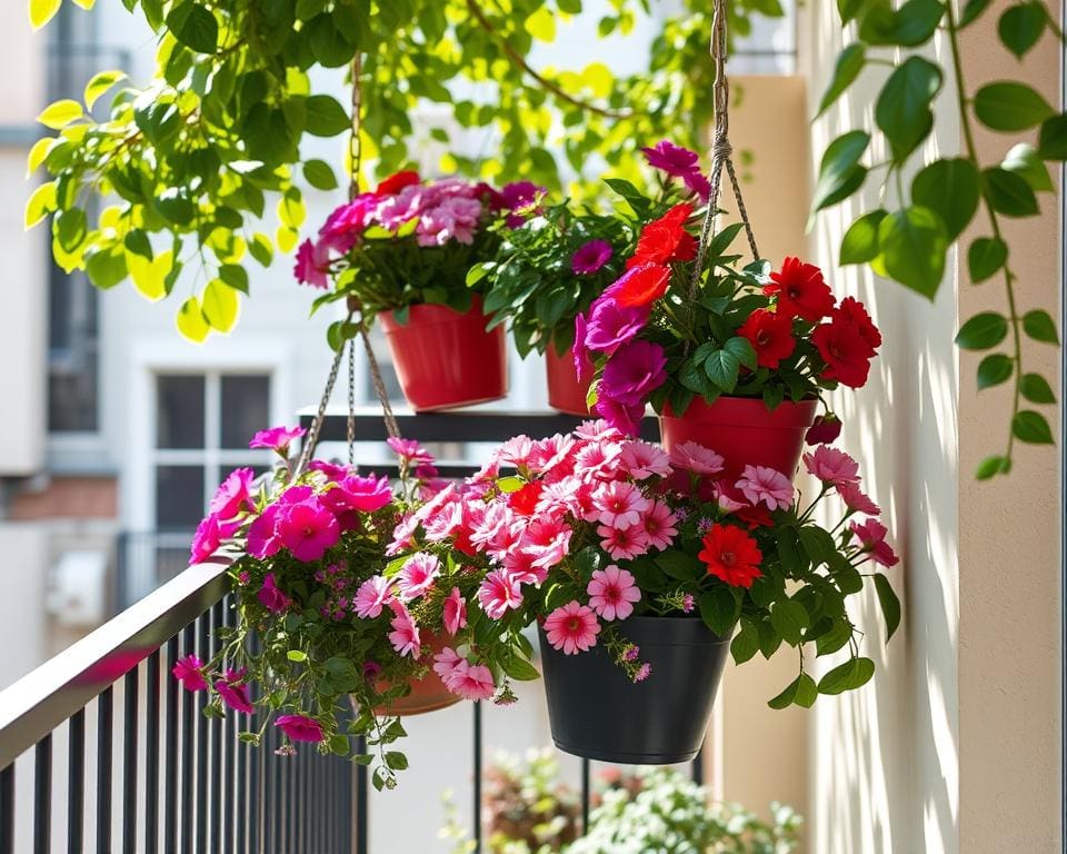 Vorteile der Blumenschaukeln für schmale Balkone