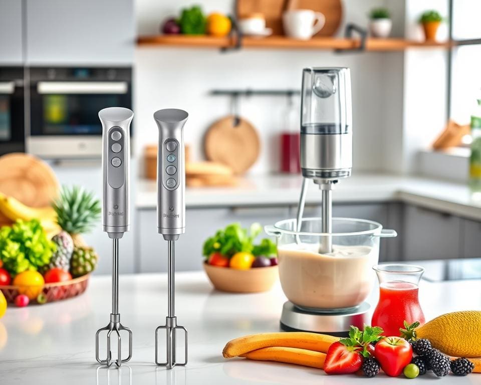 kabelloser Handmixer und kabelloser Standmixer