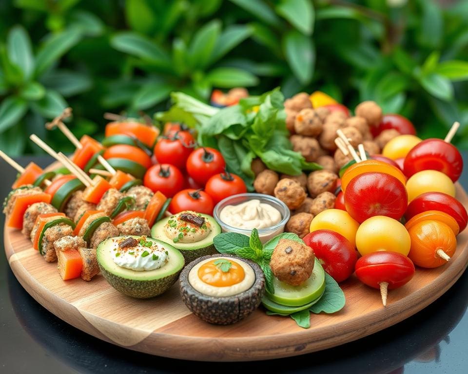 köstliches veganes Fingerfood