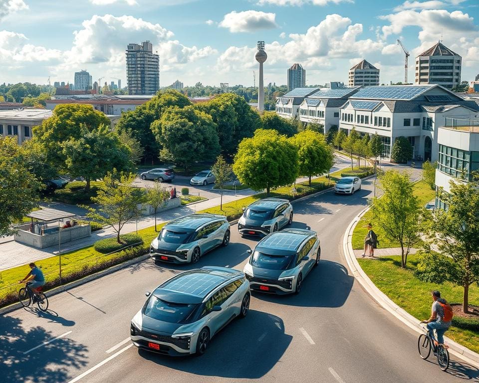 Umweltfreundlichkeit von Solarautos im Nahverkehr