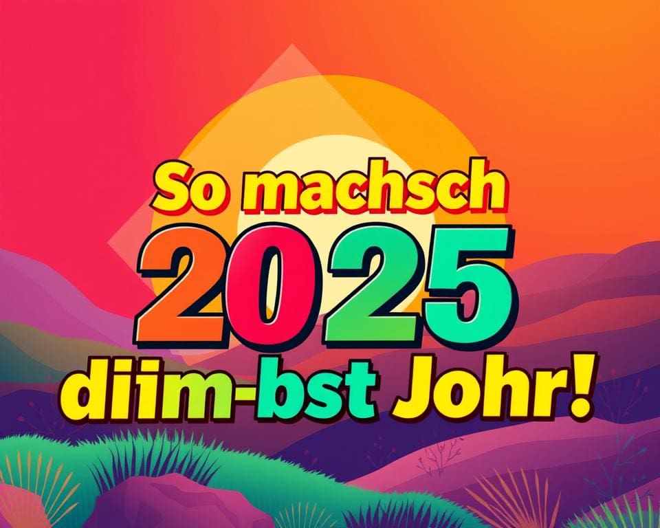 So machsch 2025 zu dim bst Johr!