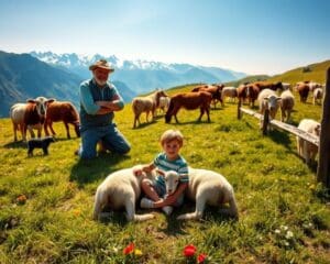 Was bewirkt Tierkontakt auf einer Alp?