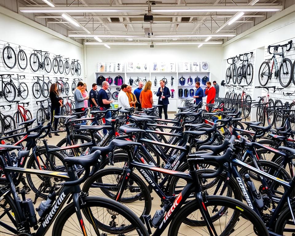 Fahrradmodelle im Fachhandel