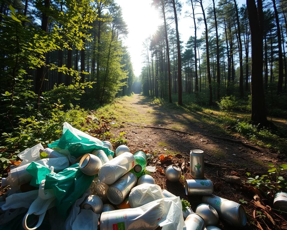 Ursachen von Müll im Wald