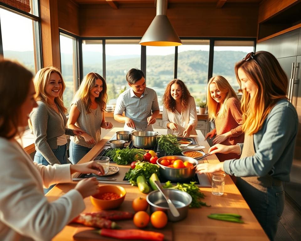Kochen mit Freunden