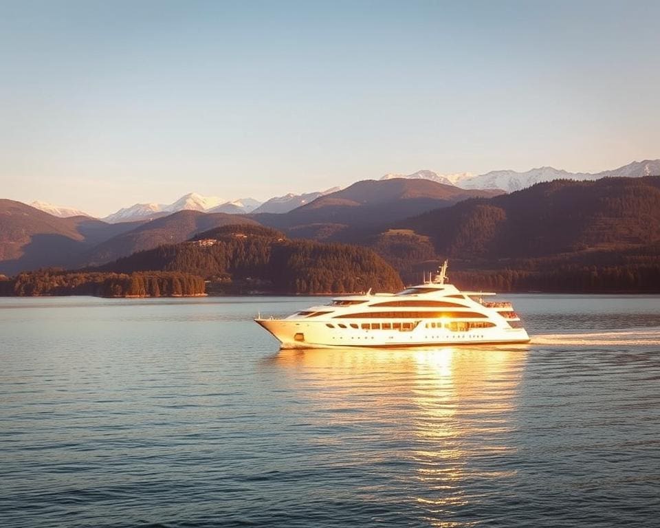 Mit dem Schiff über den Genfersee