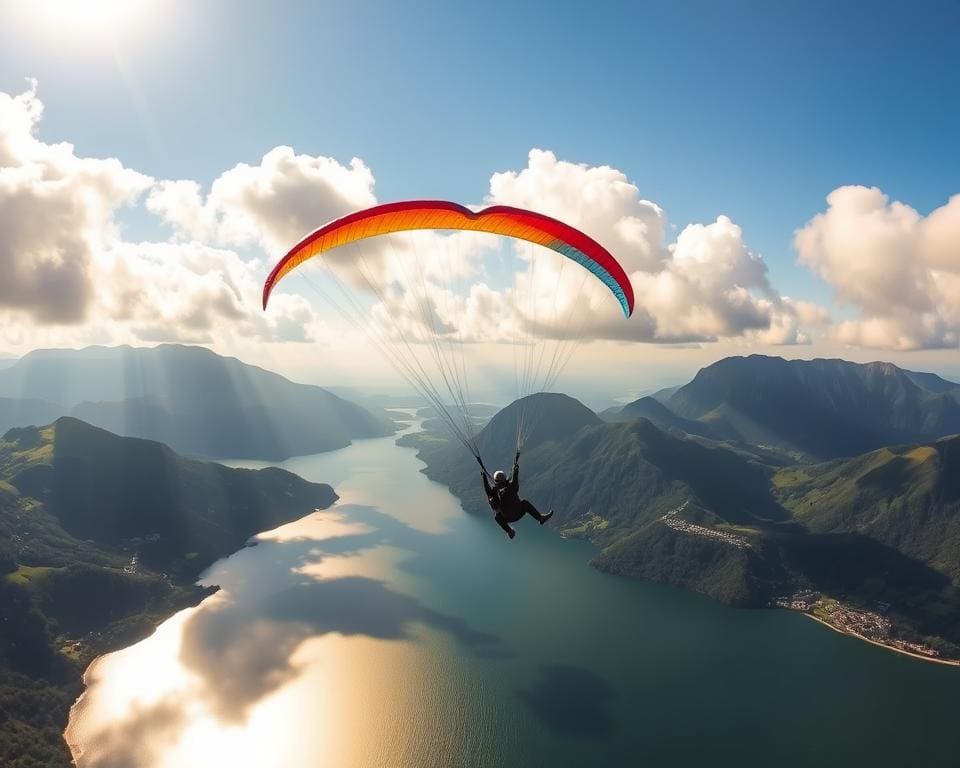 Paragliden über dem Vierwaldstättersee