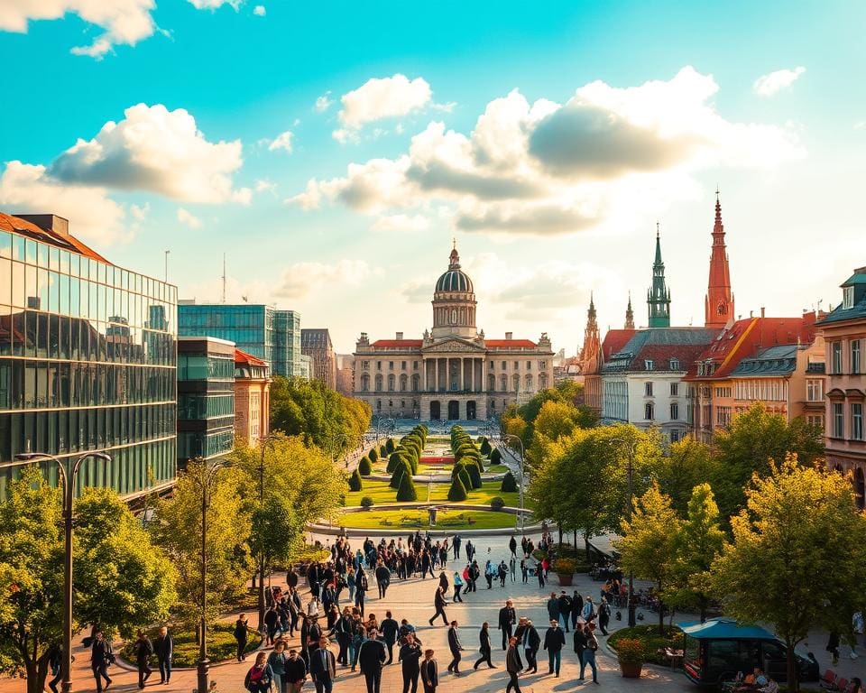 Welche Orte prägen Warschau?