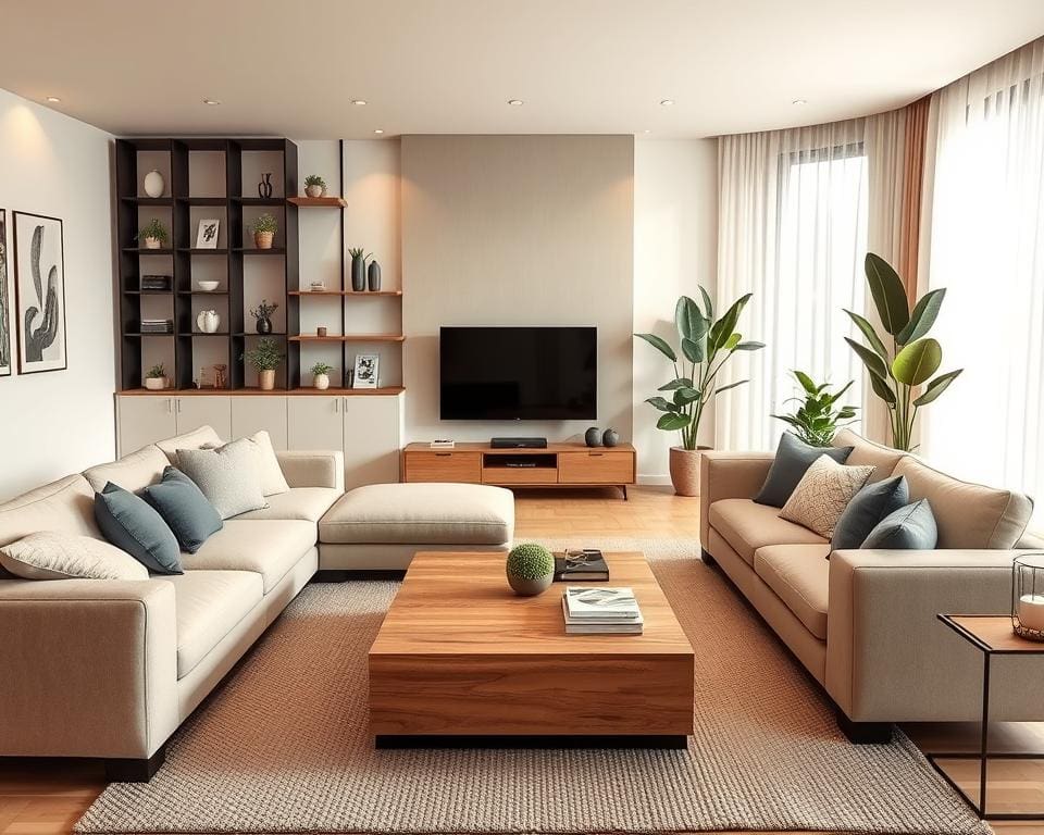 Wie richtet man ein Wohnzimmer modern und gemütlich ein?