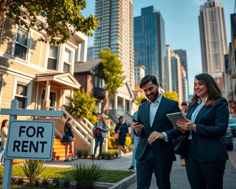 Wie findet man ein Haus zur Miete in der Stadt?