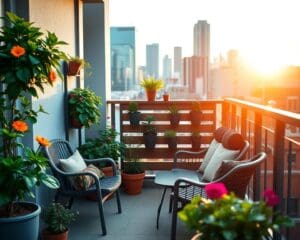 Wie gestaltet man einen kleinen Stadtbalkon?