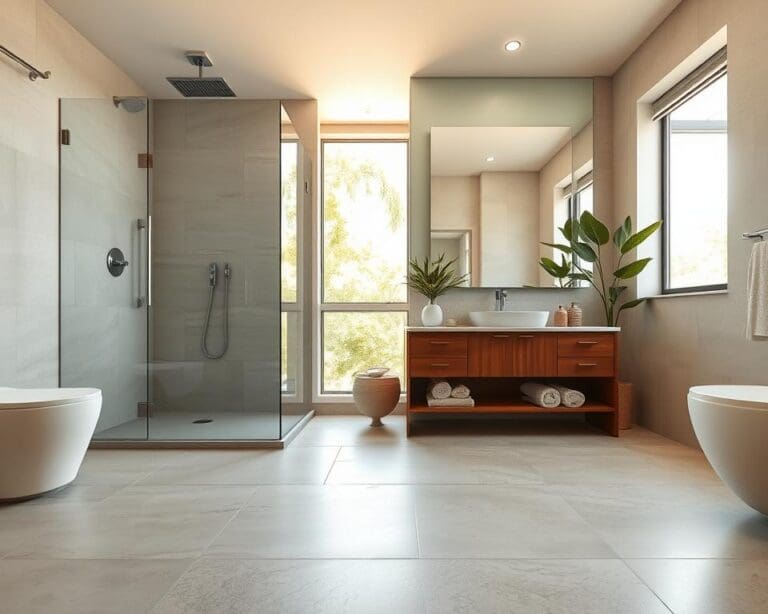 Wie renoviert man ein Badezimmer mit Walk-in-Dusche?