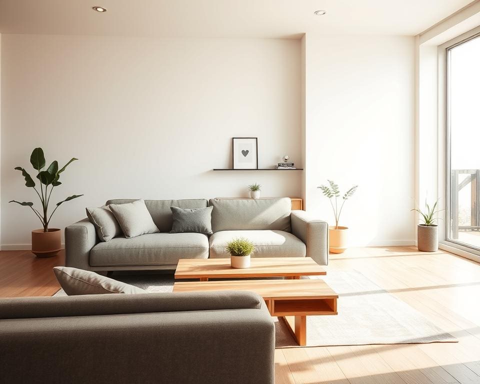 Wie richtet man ein Wohnzimmer minimalistisch ein?